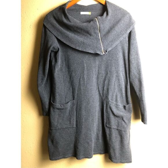 Vintage Chalet Dress Long Sleeve Cowl Neck Pockets Size M - Picture 2 of 12